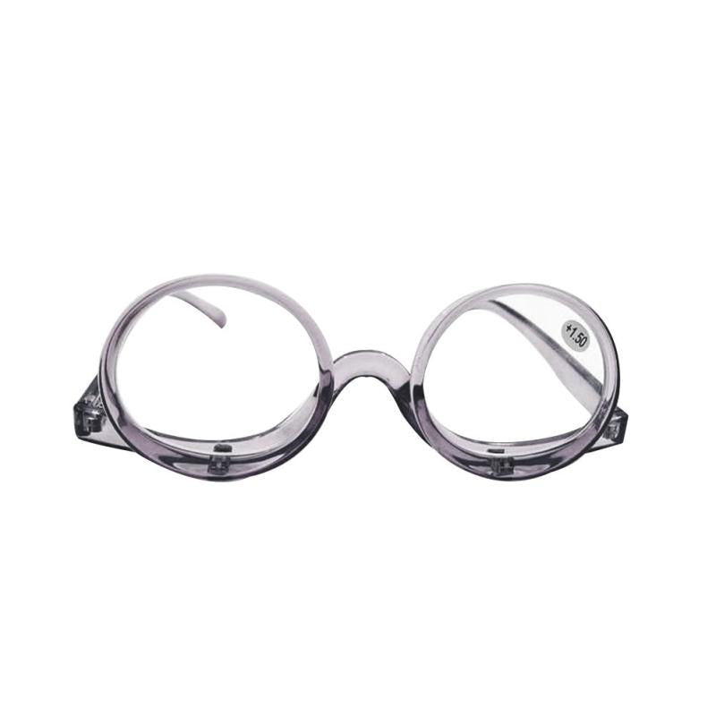 2 in 1 Makeup Glasses for Women, Rotatable Eyewear
