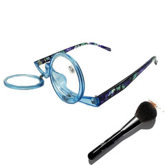 2 in 1 Makeup Glasses for Women, Rotatable Eyewear