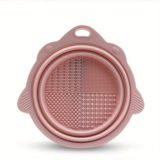 Silicone Makeup Brush Cleaning Bowl & Sponge Pad