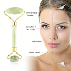 Jade Roller for Face Facial Roller Skin Care Tool Under Eye Roller Face Massager