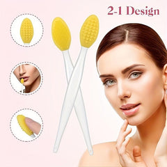 5pcs Silicone Lip Scrub Brush Exfoliating Tool for Fuller Lips