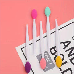 5pcs Silicone Lip Scrub Brush Exfoliating Tool for Fuller Lips