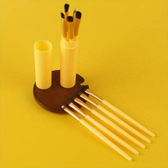5Pcs Travel Mini Eye Makeup Brush Set in Storage Case