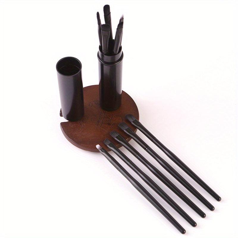 5Pcs Travel Mini Eye Makeup Brush Set in Storage Case