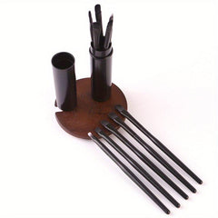 5Pcs Travel Mini Eye Makeup Brush Set in Storage Case