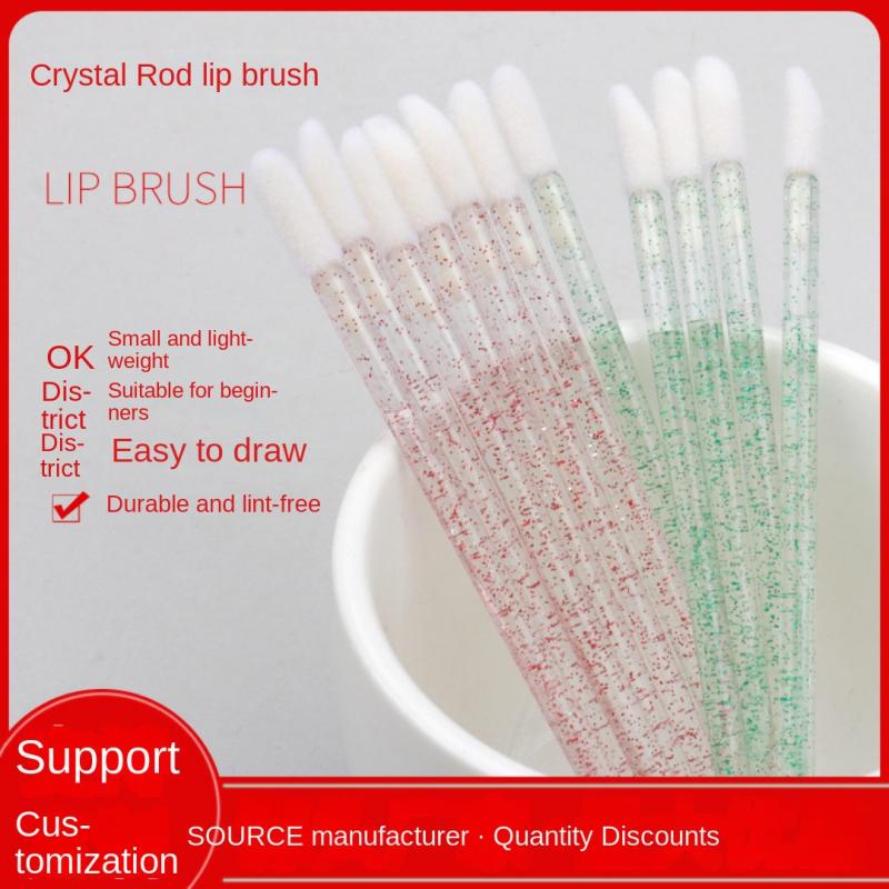50PCS Disposable Crystal Rod Lip Brush