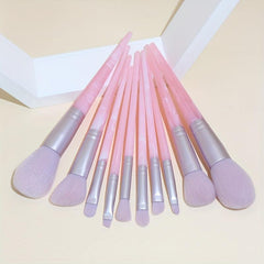 10pcs Synthetic Makeup Brush Set for Foundation Eyeshadow Blush