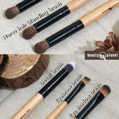 Professional Double Ended Horse Hair Makeup Brushes Set