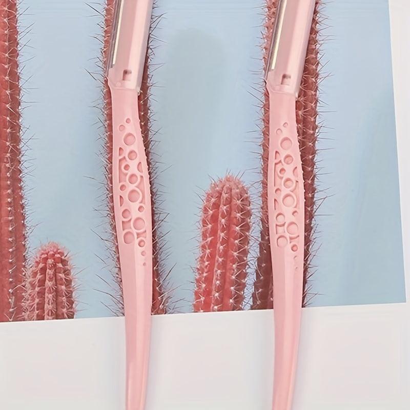 2pcs Eyebrow Razor for Women Dermaplaning Tool with Protective Cover