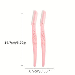 2pcs Eyebrow Razor for Women Dermaplaning Tool with Protective Cover