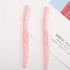 2pcs Eyebrow Razor for Women Dermaplaning Tool with Protective Cover