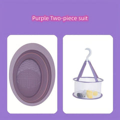 Silicone Makeup Brush Cleaning Mat and Drying Net Set