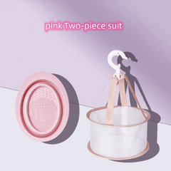 Silicone Makeup Brush Cleaning Mat and Drying Net Set