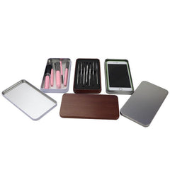 Metal Storage Box Tinplate Container With Lid For Home Organizer