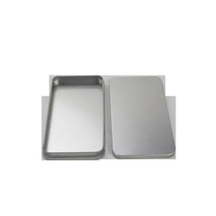 Metal Storage Box Tinplate Container With Lid For Home Organizer