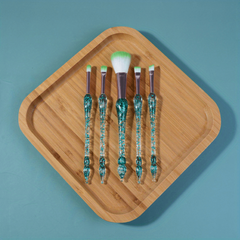 5pcs Transparent Makeup Brushes Tool Set Eyeshadow Eyeliner Powder Brush