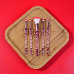 5pcs Transparent Makeup Brushes Tool Set Eyeshadow Eyeliner Powder Brush