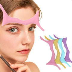 Silicone Eyebrow Shaper Card Lazy Makeup Tool For Perfect Eyebrow Shape