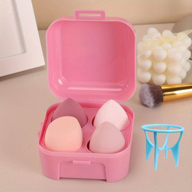 4 pcs Beauty Egg Set with Storage Box Makeup Puff Set