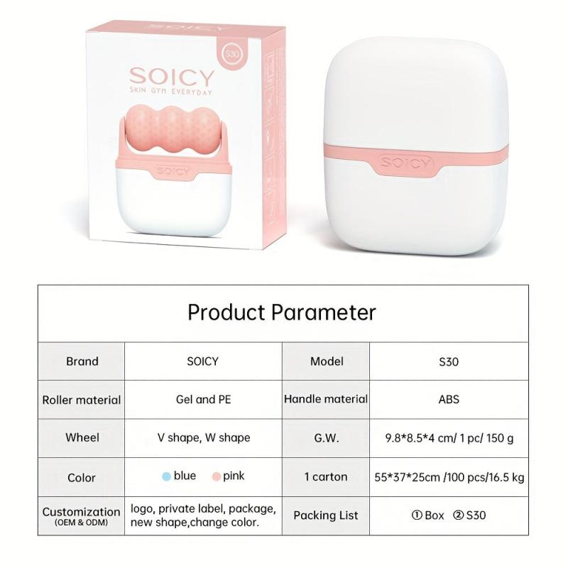 V Shaped Ice Roller for Face Eyes Neck Brighten Skin Care Beauty Tools