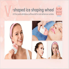 V Shaped Ice Roller for Face Eyes Neck Brighten Skin Care Beauty Tools