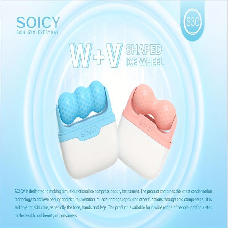 V Shaped Ice Roller for Face Eyes Neck Brighten Skin Care Beauty Tools