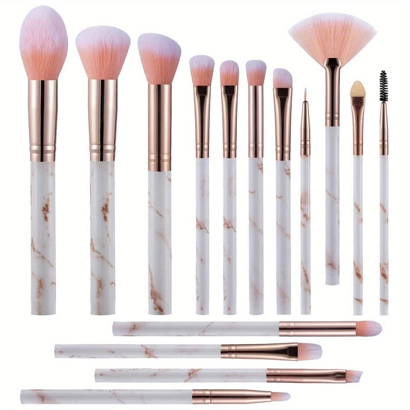 Marble Makeup Brushes Set Beauty Tool Kit Synthetic Face Eye Lip