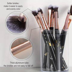 Marble Makeup Brushes Set Beauty Tool Kit Synthetic Face Eye Lip