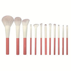 12pcs Makeup Brush Set Concealer Eye Shadow Blush High Gloss Powder Brush