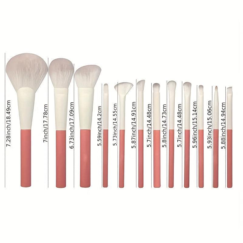 12pcs Makeup Brush Set Concealer Eye Shadow Blush High Gloss Powder Brush