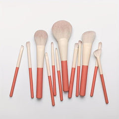 12pcs Makeup Brush Set Concealer Eye Shadow Blush High Gloss Powder Brush