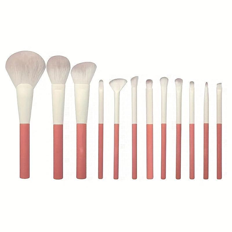 12pcs Makeup Brush Set Concealer Eye Shadow Blush High Gloss Powder Brush