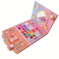 29 Colors Eyeshadow Palette Matte Shimmer Blush Makeup Pink Brown Creamy Texture