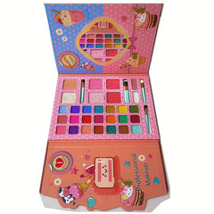 29 Colors Eyeshadow Palette Matte Shimmer Blush Makeup Pink Brown Creamy Texture