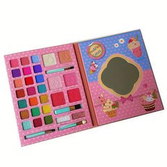 29 Colors Eyeshadow Palette Matte Shimmer Blush Makeup Pink Brown Creamy Texture