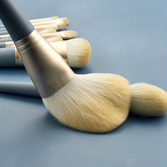 12pcs Makeup Brush & Tools Set with Cleaning Pad Bowl and Powder Puff