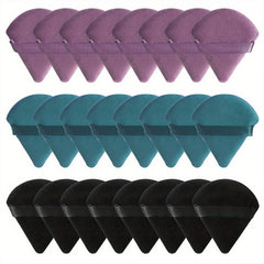 24Pcs Triangle Soft Makeup Setting Puff for Concealer Loose Powder Blush