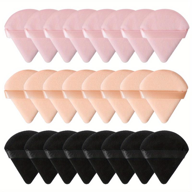 24Pcs Triangle Soft Makeup Setting Puff for Concealer Loose Powder Blush