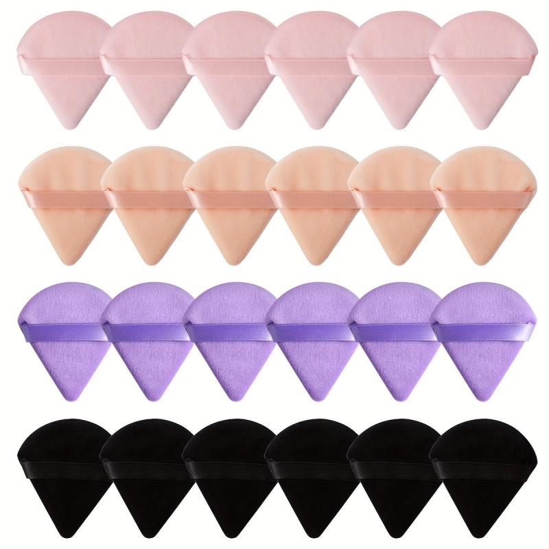 24Pcs Triangle Soft Makeup Setting Puff for Concealer Loose Powder Blush