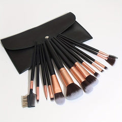 13PCS Wooden Eyeshadow Foundation Powder Makeup Brush Set