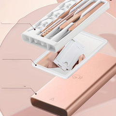 6pcs Blackhead Remover Kit, Stainless Steel, Portable Case, Remove Pimples Acne