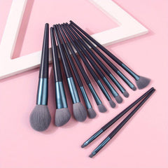 12pcs Gray Soft Hair Makeup Brush Set for Women Girls
