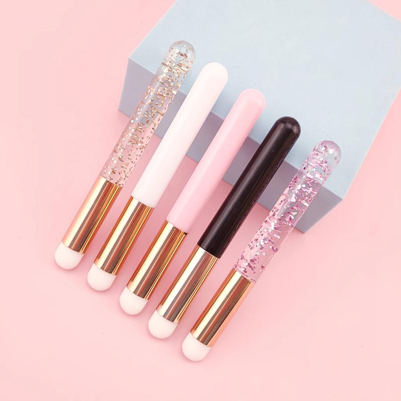 Round Head Lip Brush Concealer Brush Portable Lip Beauty Tool