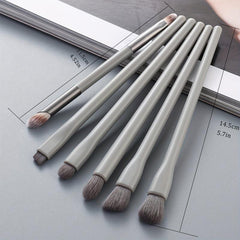 6pcs Makeup Brush Set Eyeshadow Eyebrow Lip Smudge Brushes