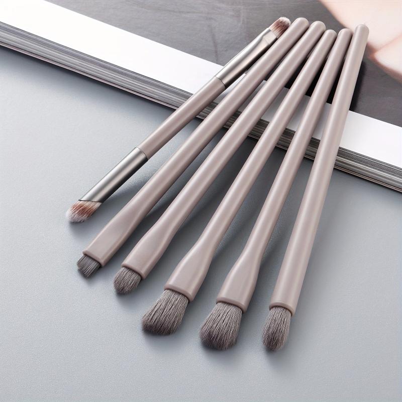 6pcs Makeup Brush Set Eyeshadow Eyebrow Lip Smudge Brushes