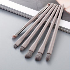 6pcs Makeup Brush Set Eyeshadow Eyebrow Lip Smudge Brushes
