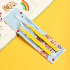 Precision Eyebrow Tweezers with Case for Hair Removal