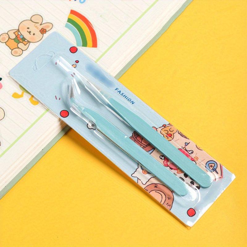 Precision Eyebrow Tweezers with Case for Hair Removal