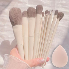 11Pcs Soft Fluffy Makeup Brushes Set Kit, Skin Friendly Makeup Tools