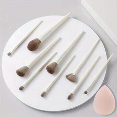 11Pcs Soft Fluffy Makeup Brushes Set Kit, Skin Friendly Makeup Tools